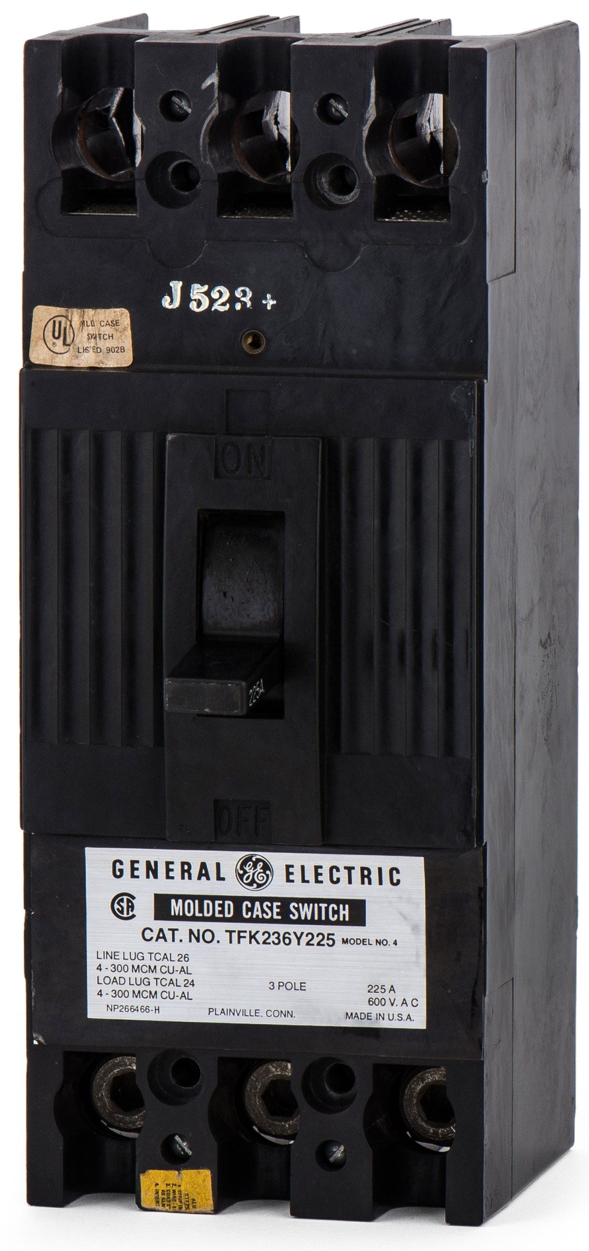 General Electric TFK236Y225 3 Pole Circuit Breaker