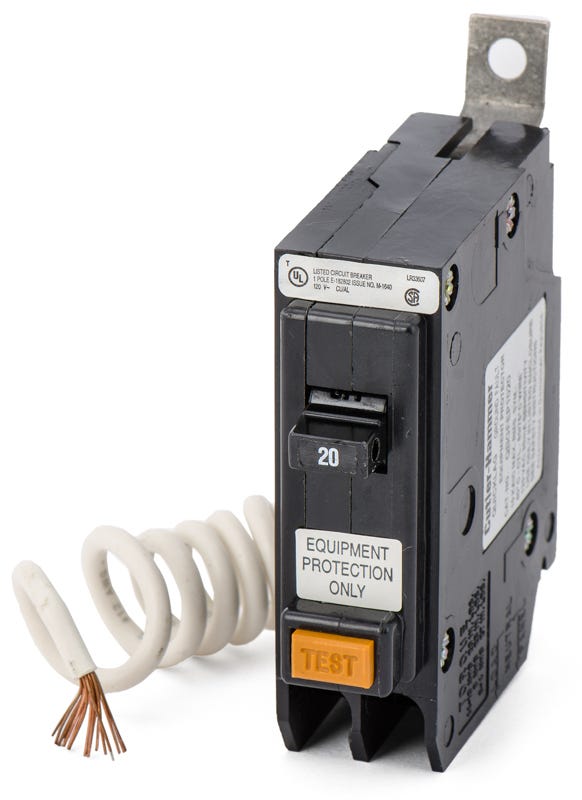 General Electric THQB1120GFEP 1 Pole Circuit Breaker Ground Fault ...