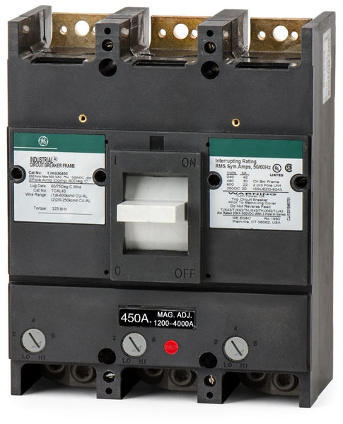 ABB / General Electric TJK636450 - 450A 3 Pole Molded Case Circuit
