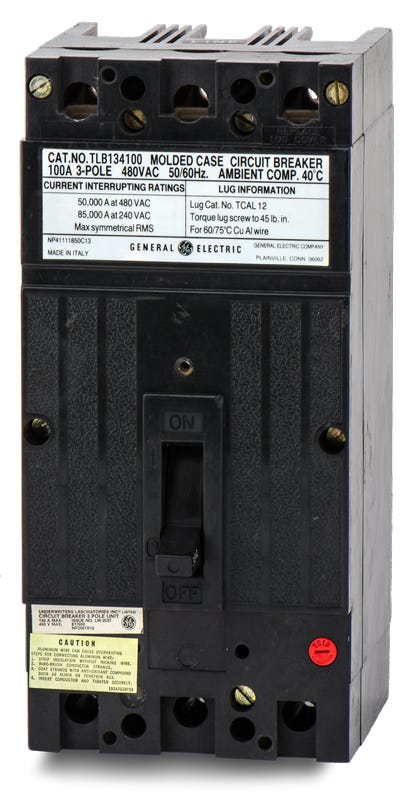 General Electric TLB134100 3 Pole Circuit Breaker