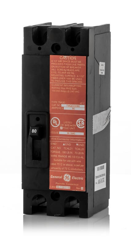 General Electric TMQD22080 2 Pole Circuit Breaker